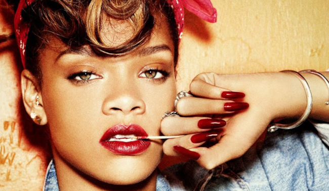 Primo piano di Rihanna