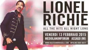 Lionel Richie All The Hits All Night Long Tour 2015