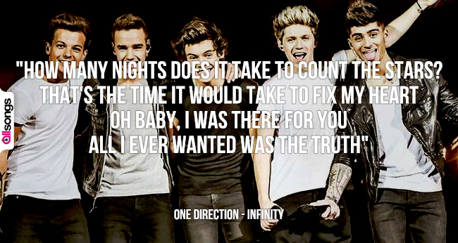 One Direction: le migliori frasi delle canzoni
