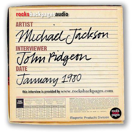 Michael Jackson Interview by John Pidgeon (January, 1980)