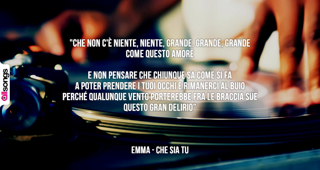 Emma: le migliori frasi delle canzoni