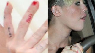Tatuaggio Bad di Miley Cyrus