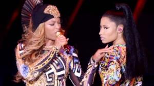 Beyoncé e Nicki Minaj insieme sul palco dell'On The Run Tour