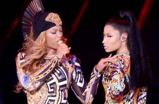 Beyonc&#233; e Nicki Minaj insieme sul palco dell&#39;On The Run Tour