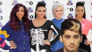 Le Little Mix in posa per una foto in compagnia di Zayn Malik