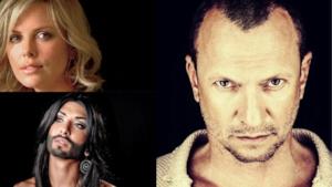 Biagio Antonacci, Conchita Wurst e Charliza Theron