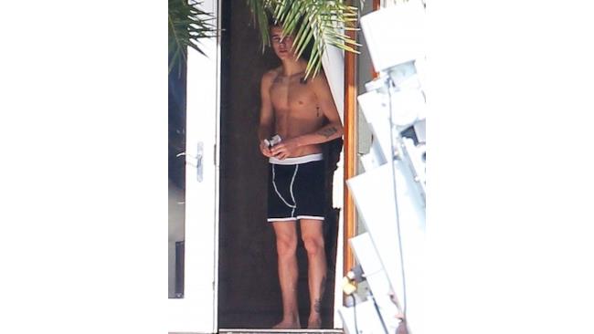 Justin Bieber in mutande a Miami