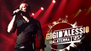 Gigi D'Alessio sul palco del Malaterra World Tour