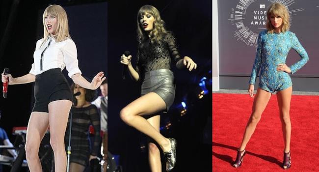 Le gambe di Taylor Swift in tutte le salse