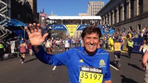 Gianni Morandi alla maratona