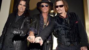 Alice Cooper, Joe Perry e Johnny Depp