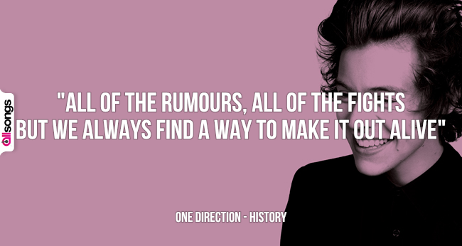 One Direction: le migliori frasi delle canzoni