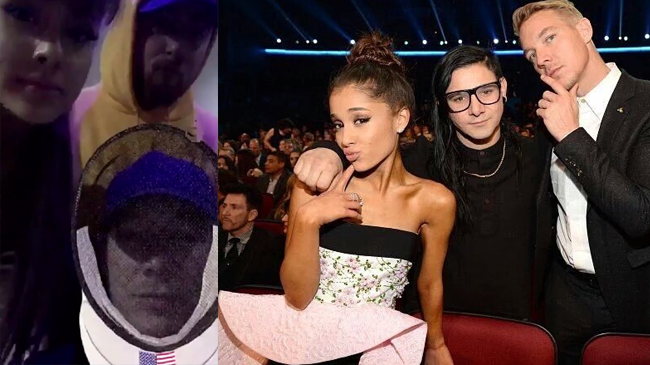 La cantante Ariana Grande e il DJ Diplo