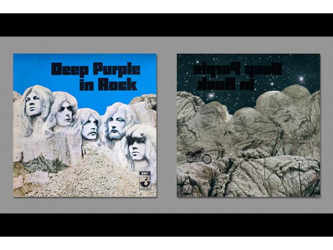 Il retro della copertina di Deep Purple in Rock