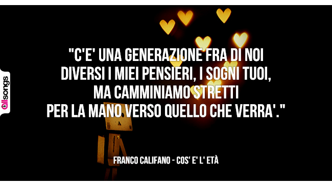 Franco Califano: le migliori frasi dei testi delle canzoni