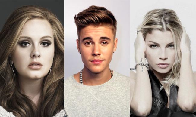 Adele, Justin Bieber ed Emma Marrone