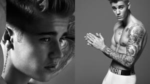 Justin Bieber nelle foto per Calvin Klein