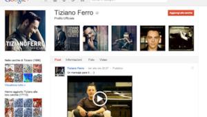 Tiziano Ferro e Google+, matrimonio artistico-tecnologico