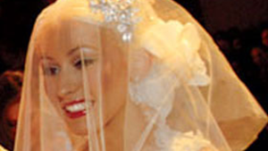 Christina Aguilera in abito da sposa