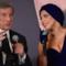 Tony Bennett e Lady Gaga durante la conferenza stampa di Bruxelles
