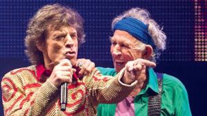 Mick Jagger e Keith Richards sul palco insieme