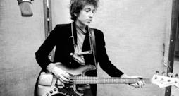 Bob Dylan in studio di registrazione negli anni '70