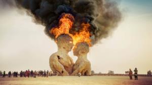 Una vecchia edizione del Burning Man