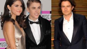 Selena Gomez, Justin Bieber e Orlando Bloom