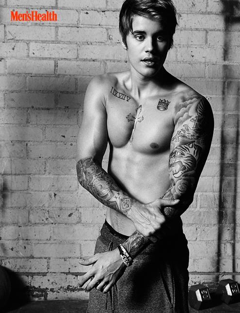 Men’s Health, altri tatuaggi di Justin Bieber 