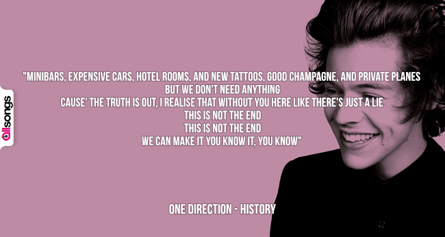 One Direction: le migliori frasi delle canzoni
