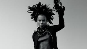 Neneh Cherry in bianco e nero