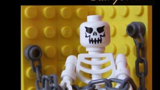 La copertina di Piece Of Mind riprodotta con i Lego
