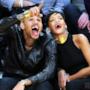 Rihanna e Chris Brown Sorridenti