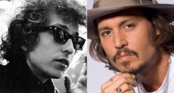 Primo piano di Bob Dylan e Johnny Depp