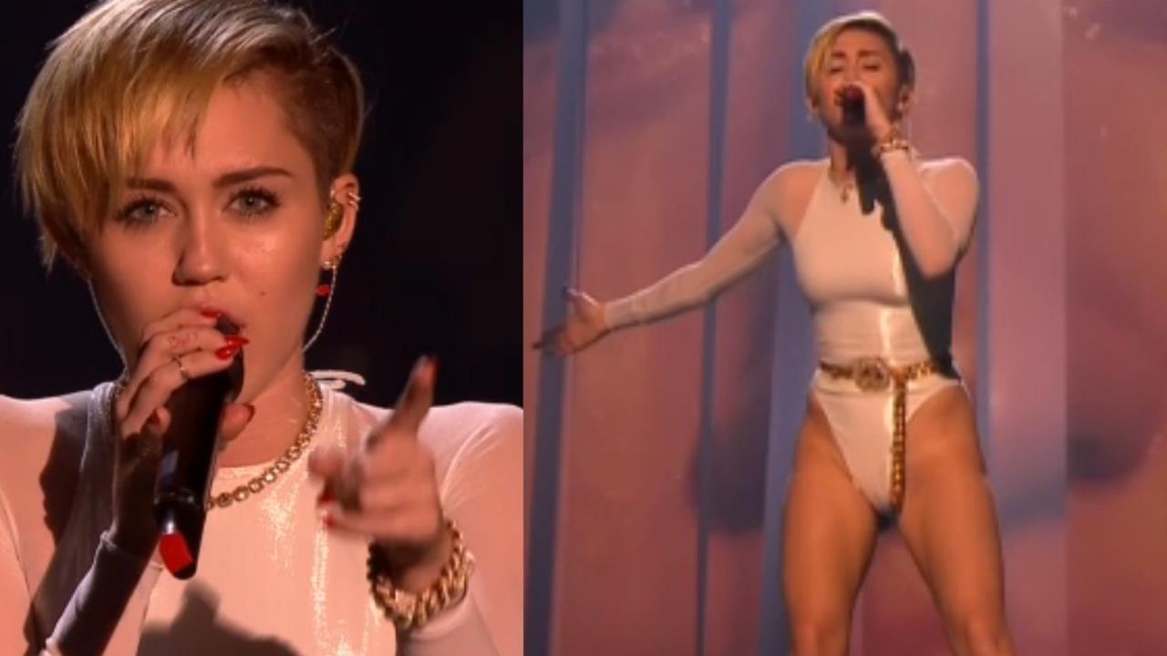 Miley Cyrus Sexy Outfit MTV ema Awards - 1