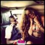Rihanna e Chris Brown in auto