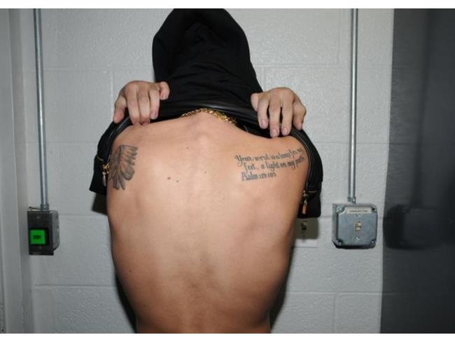 Tatuaggi sulla schiena di Justin Bieber