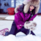 Rihanna gioca con la neve di Aspen