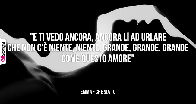 Emma: le migliori frasi delle canzoni