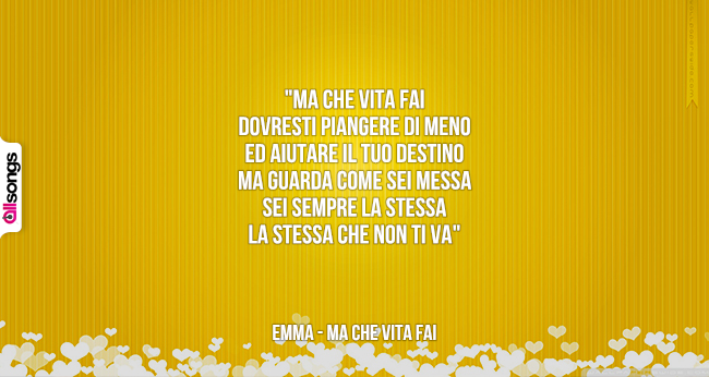 Emma: le migliori frasi delle canzoni