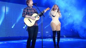 Beyoncé con Ed Sheeran al Global Citizen Festival 2015