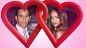 Rihanna, cantante pop delle Barbados e Lewis Hamilton, campione di F1