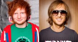 Primo piano di Ed Sheeran e David Guetta