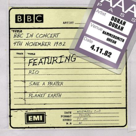BBC In Concert (4th November 1982, Recorded at Hammersmith Odeon 4/11/82 tx 11/12/82)