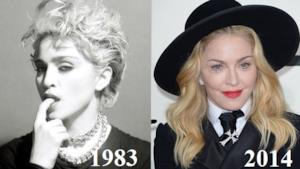 Madonna confronto 1983-2014