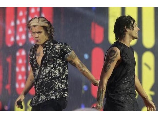 Harry Styles e Louis Tomlinson al concerto di Torino dei One Direction