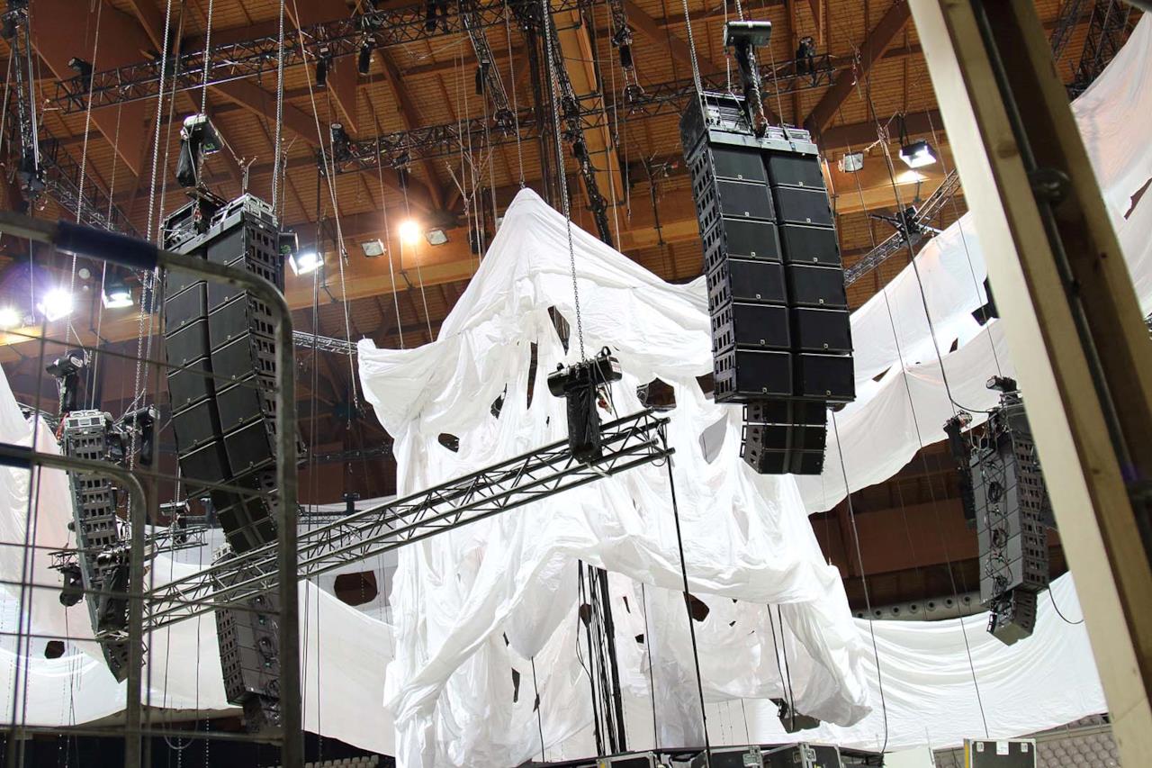 Impianto audio e scenografia di Sensation Into The Wild 2014