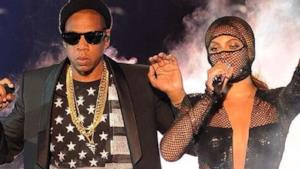 Beyoncé e Jay-z sul palco della prima tappa del On The Run tour