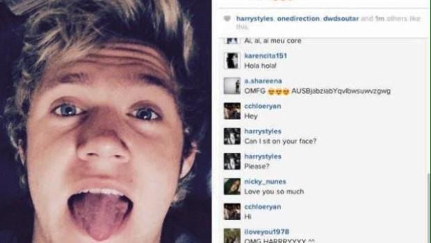 La foto di Niall con i commenti di Harry