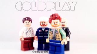 I Coldplay riprodotti con i Lego